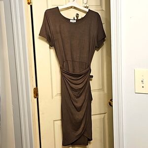 Calvin Klein side bow tie dress